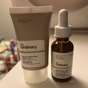 The Ordinary serum and moisturizer
